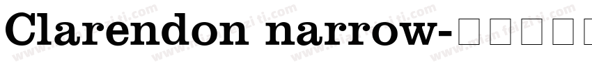 Clarendon narrow字体转换